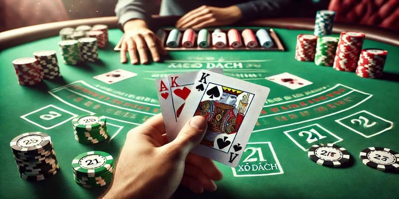 Chơi blackjack tại sảnh casino I9BET của nhà cái